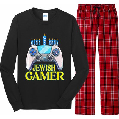 Hanukkah Jewish Gamer Video Game Christmas Xmas Boys Long Sleeve Pajama Set