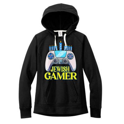 Hanukkah Jewish Gamer Video Game Christmas Xmas Boys Women's Fleece Hoodie