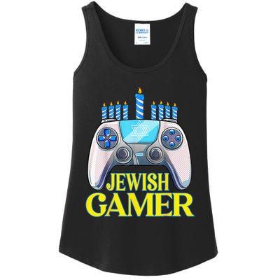 Hanukkah Jewish Gamer Video Game Christmas Xmas Boys Ladies Essential Tank