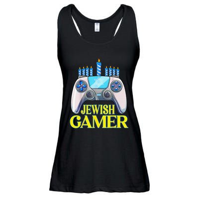 Hanukkah Jewish Gamer Video Game Christmas Xmas Boys Ladies Essential Flowy Tank