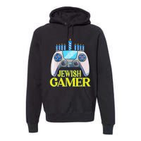 Hanukkah Jewish Gamer Video Game Christmas Xmas Boys Premium Hoodie