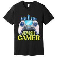 Hanukkah Jewish Gamer Video Game Christmas Xmas Boys Premium T-Shirt