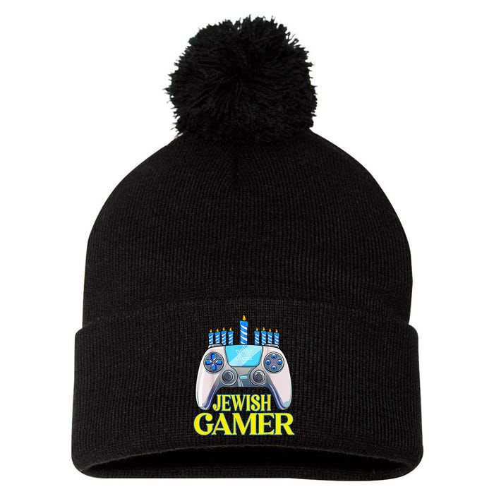 Hanukkah Jewish Gamer Video Game Christmas Xmas Boys Pom Pom 12in Knit Beanie