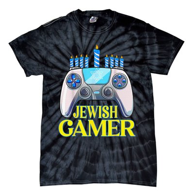 Hanukkah Jewish Gamer Video Game Christmas Xmas Boys Tie-Dye T-Shirt