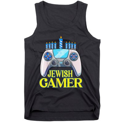 Hanukkah Jewish Gamer Video Game Christmas Xmas Boys Tank Top