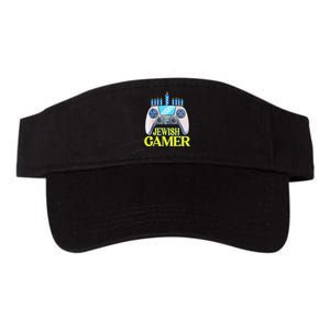 Hanukkah Jewish Gamer Video Game Christmas Xmas Boys Valucap Bio-Washed Visor