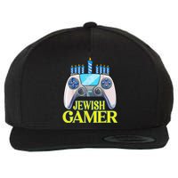 Hanukkah Jewish Gamer Video Game Christmas Xmas Boys Wool Snapback Cap