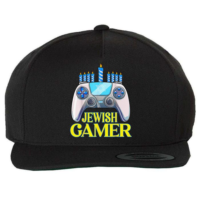 Hanukkah Jewish Gamer Video Game Christmas Xmas Boys Wool Snapback Cap