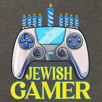 Hanukkah Jewish Gamer Video Game Christmas Xmas Boys Cotton Canvas Backpack