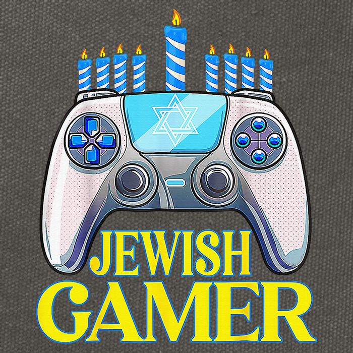Hanukkah Jewish Gamer Video Game Christmas Xmas Boys Cotton Canvas Backpack