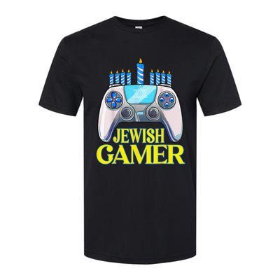 Hanukkah Jewish Gamer Video Game Christmas Xmas Boys Softstyle® CVC T-Shirt