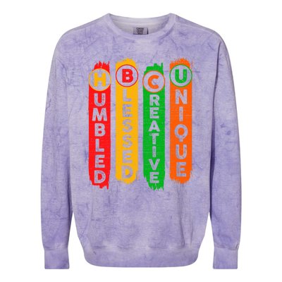 Hbcu Juneteenth Historical Black College Black History Month Gift Colorblast Crewneck Sweatshirt