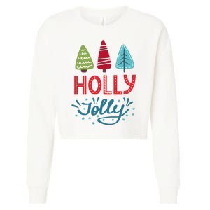 Holly Jolly Cropped Pullover Crew