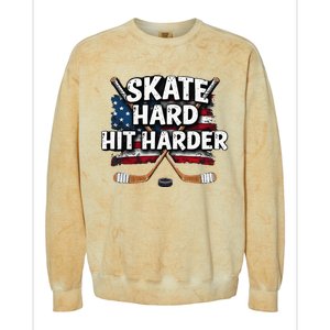 Hockey Jersey Colorblast Crewneck Sweatshirt