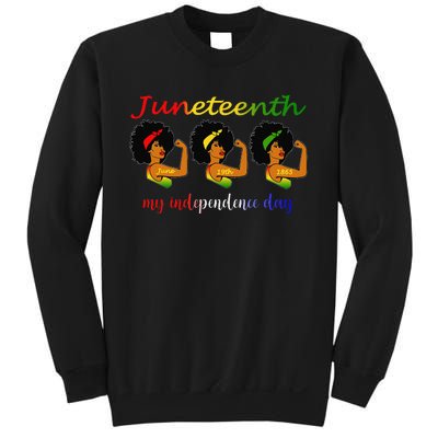 Happy Juneteenth Is My Independence Day Free Black  Sweatshirt