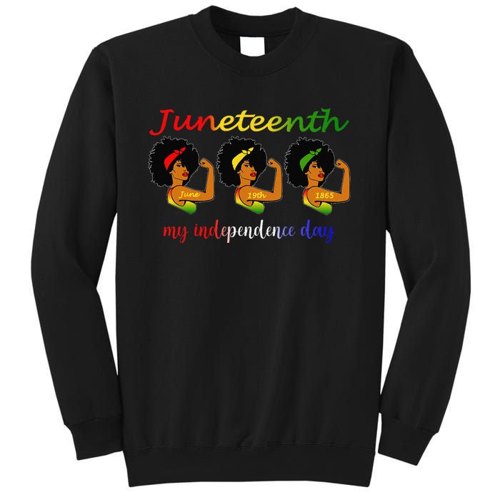 Happy Juneteenth Is My Independence Day Free Black  Sweatshirt