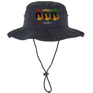 Happy Juneteenth Is My Independence Day Free Black  Legacy Cool Fit Booney Bucket Hat