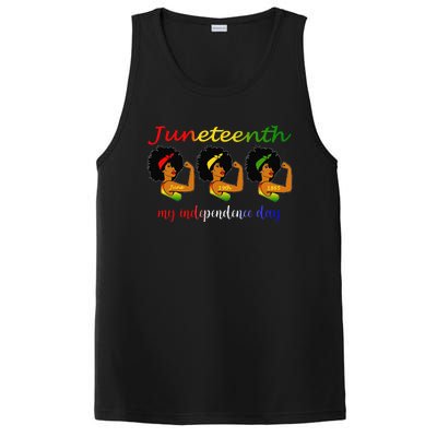 Happy Juneteenth Is My Independence Day Free Black  PosiCharge Competitor Tank