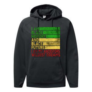 Happy Juneteenth Is My Independence Day Black Performance Fleece Hoodie