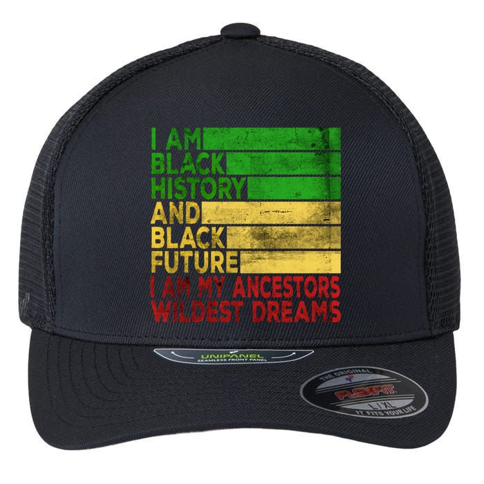 Happy Juneteenth Is My Independence Day Black Flexfit Unipanel Trucker Cap