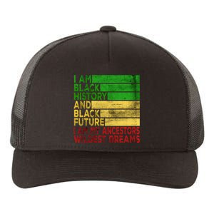 Happy Juneteenth Is My Independence Day Black Yupoong Adult 5-Panel Trucker Hat