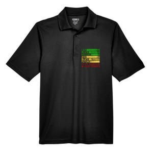 Happy Juneteenth Is My Independence Day Black Men's Origin Performance Pique Polo