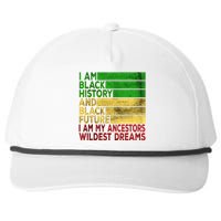 Happy Juneteenth Is My Independence Day Black Snapback Five-Panel Rope Hat