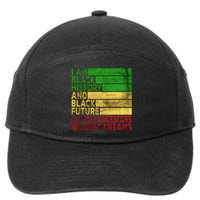 Happy Juneteenth Is My Independence Day Black 7-Panel Snapback Hat