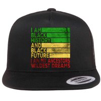 Happy Juneteenth Is My Independence Day Black Flat Bill Trucker Hat