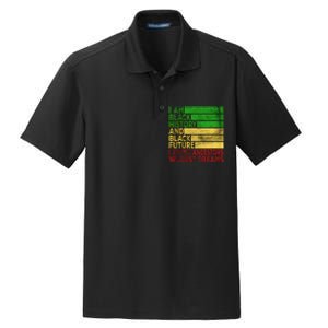 Happy Juneteenth Is My Independence Day Black Dry Zone Grid Polo