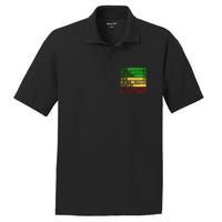 Happy Juneteenth Is My Independence Day Black PosiCharge RacerMesh Polo