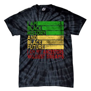 Happy Juneteenth Is My Independence Day Black Tie-Dye T-Shirt