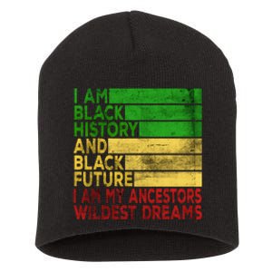 Happy Juneteenth Is My Independence Day Black Short Acrylic Beanie