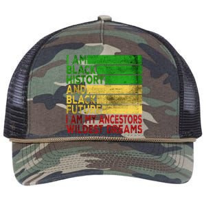 Happy Juneteenth Is My Independence Day Black Retro Rope Trucker Hat Cap