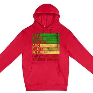 Happy Juneteenth Is My Independence Day Black Premium Pullover Hoodie