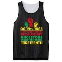 Happy Juneteenth Is My Independence Day Free Black 1865 Mesh Reversible Basketball Jersey Tank