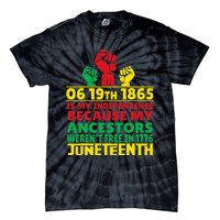 Happy Juneteenth Is My Independence Day Free Black 1865 Tie-Dye T-Shirt