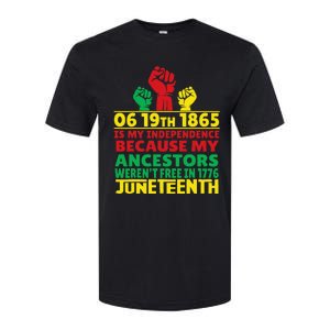 Happy Juneteenth Is My Independence Day Free Black 1865 Softstyle CVC T-Shirt