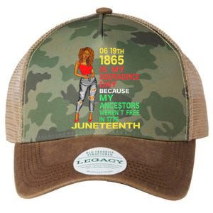 Happy Juneteenth Is My Independence Day Free Black Women Legacy Tie Dye Trucker Hat