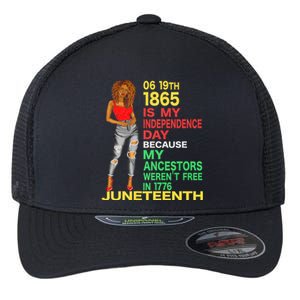 Happy Juneteenth Is My Independence Day Free Black Women Flexfit Unipanel Trucker Cap