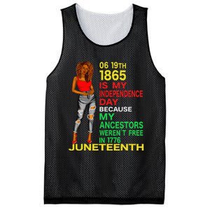 Happy Juneteenth Is My Independence Day Free Black  Mesh Reversible Basketball Jersey Tank