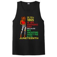 Happy Juneteenth Is My Independence Day Free Black  PosiCharge Competitor Tank