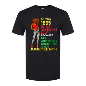 Happy Juneteenth Is My Independence Day Free Black  Softstyle CVC T-Shirt