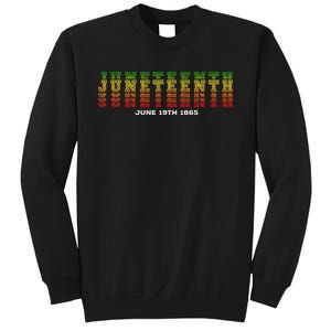 Happy Juneteenth Is My Independence Day Free ish Black  Sweatshirt