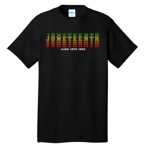 Happy Juneteenth Is My Independence Day Free ish Black  Tall T-Shirt