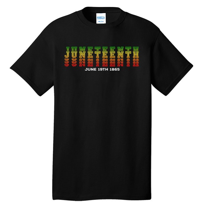 Happy Juneteenth Is My Independence Day Free ish Black  Tall T-Shirt