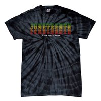 Happy Juneteenth Is My Independence Day Free ish Black  Tie-Dye T-Shirt