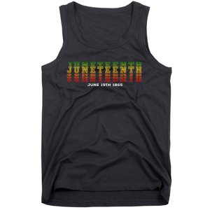 Happy Juneteenth Is My Independence Day Free ish Black  Tank Top