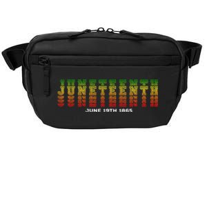 Happy Juneteenth Is My Independence Day Free ish Black  Crossbody Pack