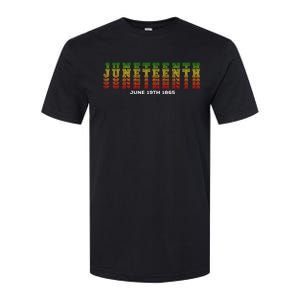 Happy Juneteenth Is My Independence Day Free ish Black  Softstyle CVC T-Shirt